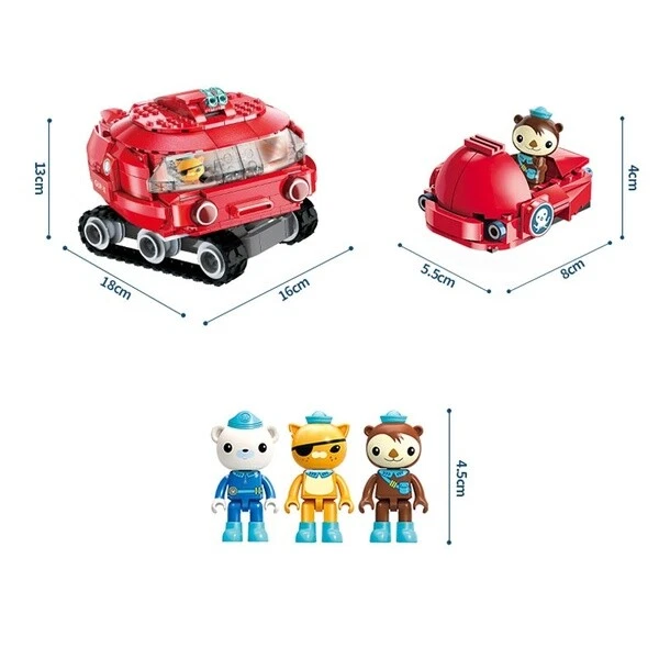 Игрушка Octonauts GUPX LEGO Launch and Rescue Vehicle dashi & Barnacles shellington - Изображение 2 из 3