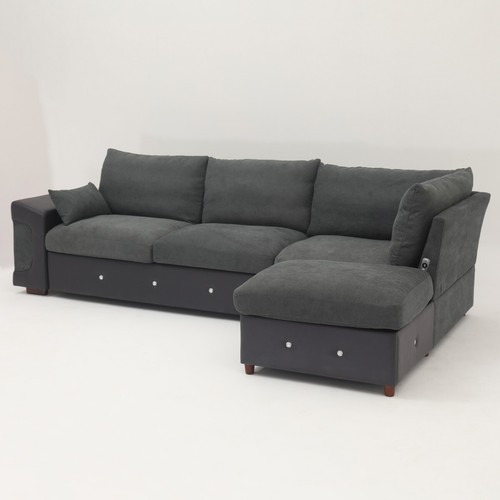 New Amara Corner Sofa Jumbo Cord Suite Set Footstool 3 2 Seater Grey - Picture 34 of 114