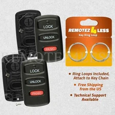 2 Remote for 2004 2005 2006 Mitsubishi Endeavor Keyless Entry Shell Case