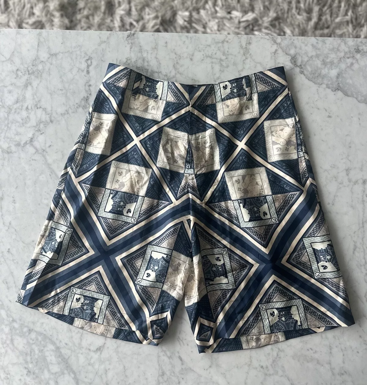 Short Christian Dior CD x Kenny Scharf soie bermudes taille 46 Italie Paris taille M