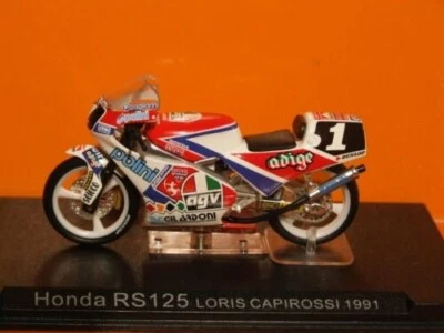 1991 Loris Capirossi HONDA RS125 1:24 Scale IXO. - Image 1 of 2