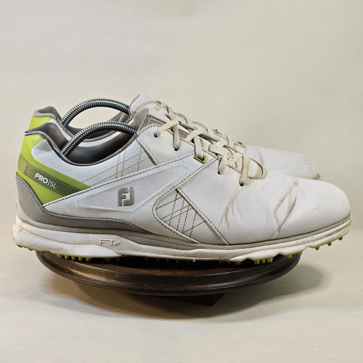 FootJoy PRO SLX NIB White and Black Golf Shoes style 56936 size 11.5W FootJoy White Golf Shoes for Men for sale | eBay main image 2