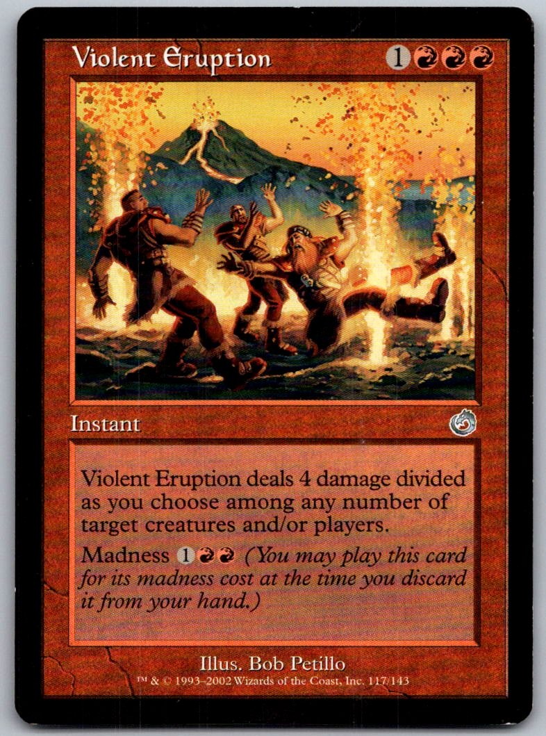 Violent Eruption 117 Uncommon Torment Magic: The Gathering Lightly Played