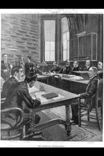 Dunraven Investigation,Commission in session,New York Yacht Club,1896,Choate