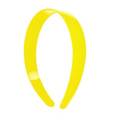 1 Inch Plastic Hard Headband with Teeth Head band Women Girls Yellow