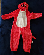 Unisex Kids Halloween Cosplay Dragon Costume Plush Hooded 5-6 Years - 110/56