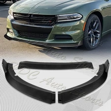 For 2015-2023 Dodge Charger SXT Matt Black Front Bumper Lip Splitter Spoiler