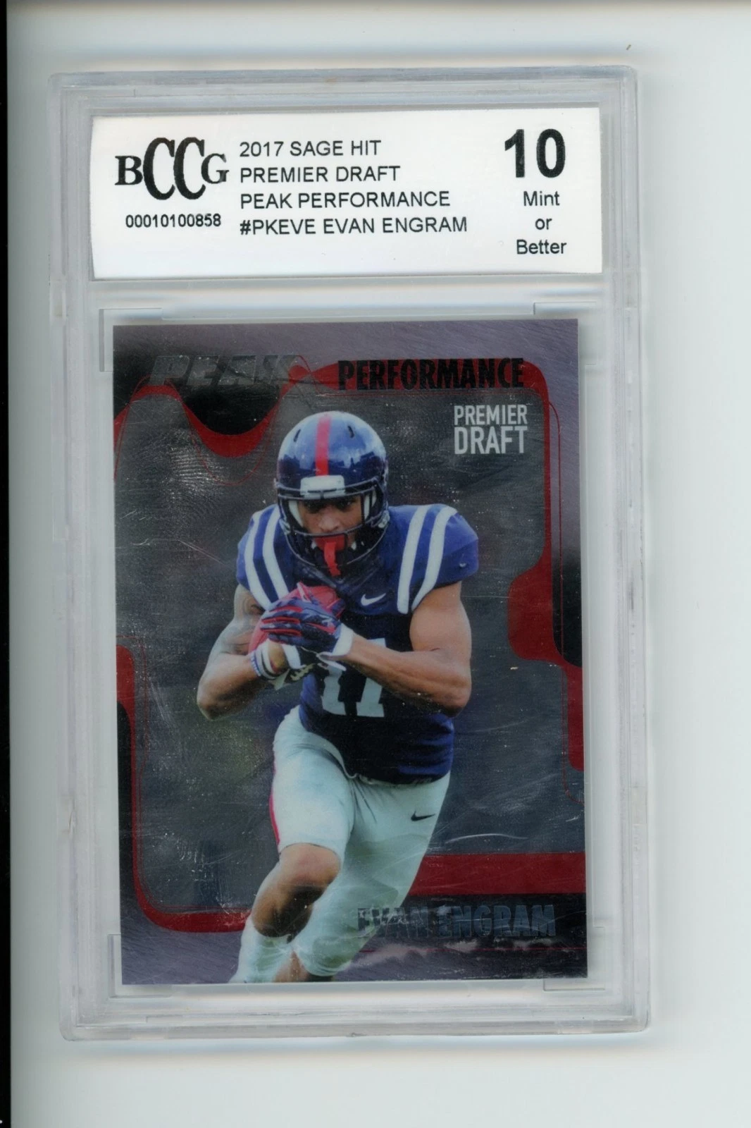 Evan Engram Panini Prestige Draft Day Signatures #EE Base