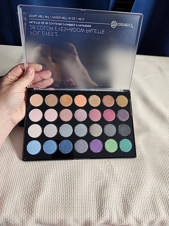 3 - BH Cosmetics Foil Eyes 2 Eyeshadow Palette 28 Colors Pigmented Jewel Mattes - Image 3 of 4