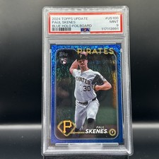 2024 Topps Update Blue Holo Foilboard Paul Skenes Rookie /999 PSA 9 #US100