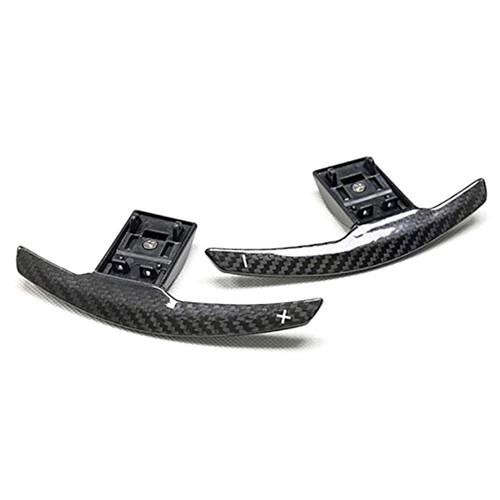 Glossy Black Carbon Fiber Paddle for F36 F22 F32 F30 F02 F80 F11 F064688 - Picture 3 of 7