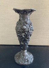 Weidlich Brothers WB Mfg Co C-110 Repousse Vase 8 -8 1/4” Tall - Flowers -Floral