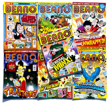 7 x BEANO MAGAZINE BACK ISSUES FROM 2023 TO 2026  ~  NEW ~