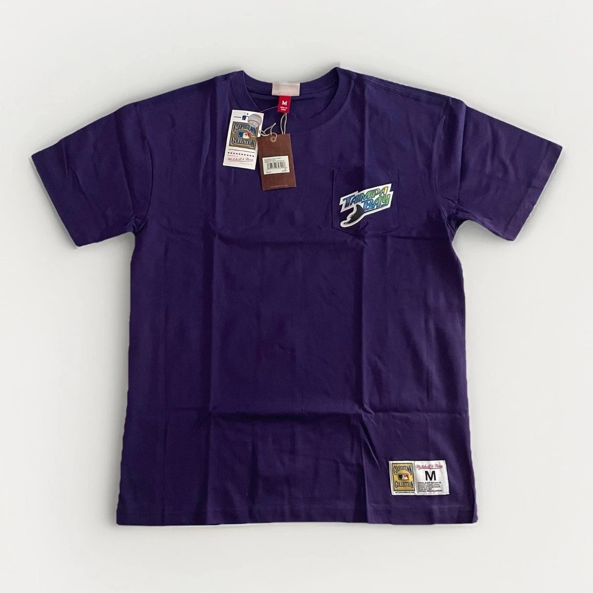T-shirt Vintage Tampa Bay Devil Rays - Années 90 - Violet - Taille XL - Russell Athletic - Occasion