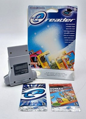 Nintendo Gameboy Advance E-Reader + 5 Card Sample Pack + Donkey Kong Jr. Booster