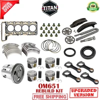 MERCEDES BENZ 2.2 DIESEL SPRINTER OM651 ENGINE REBUILD KIT - UPGRADED PARTS NEW!