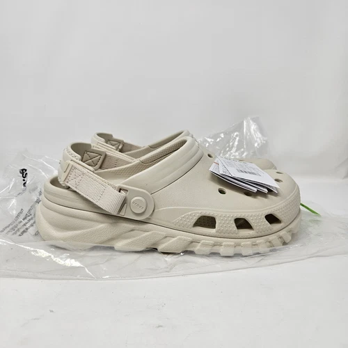 JORDAN Nuovo Crocs Duet Max 2 Zoccoli Stucco 208776 160 Sandalo Slip On Casual Unisex