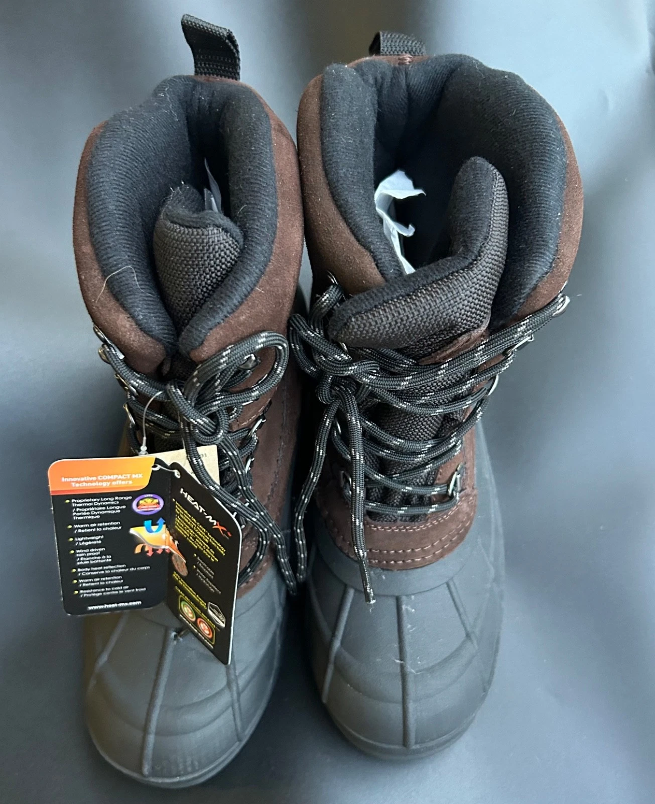 Kamik Men's Heat-MX Cold Weather Boot Black Size 8 Thermal Insulate