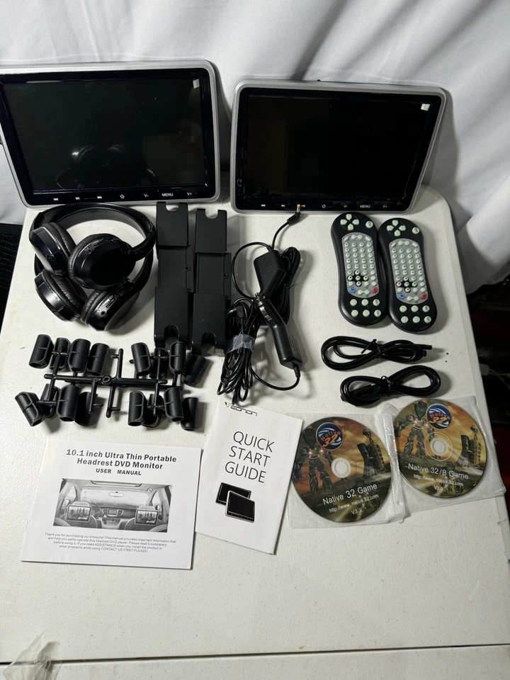 Eonon 10.1 Ultra Thin Portable Headrest Dvd Monitor - Image 2 of 4