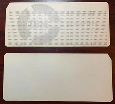 RARE!! Two IBM computer punch cards F19936 w/ the IBM Datacenter logo UnPunched!