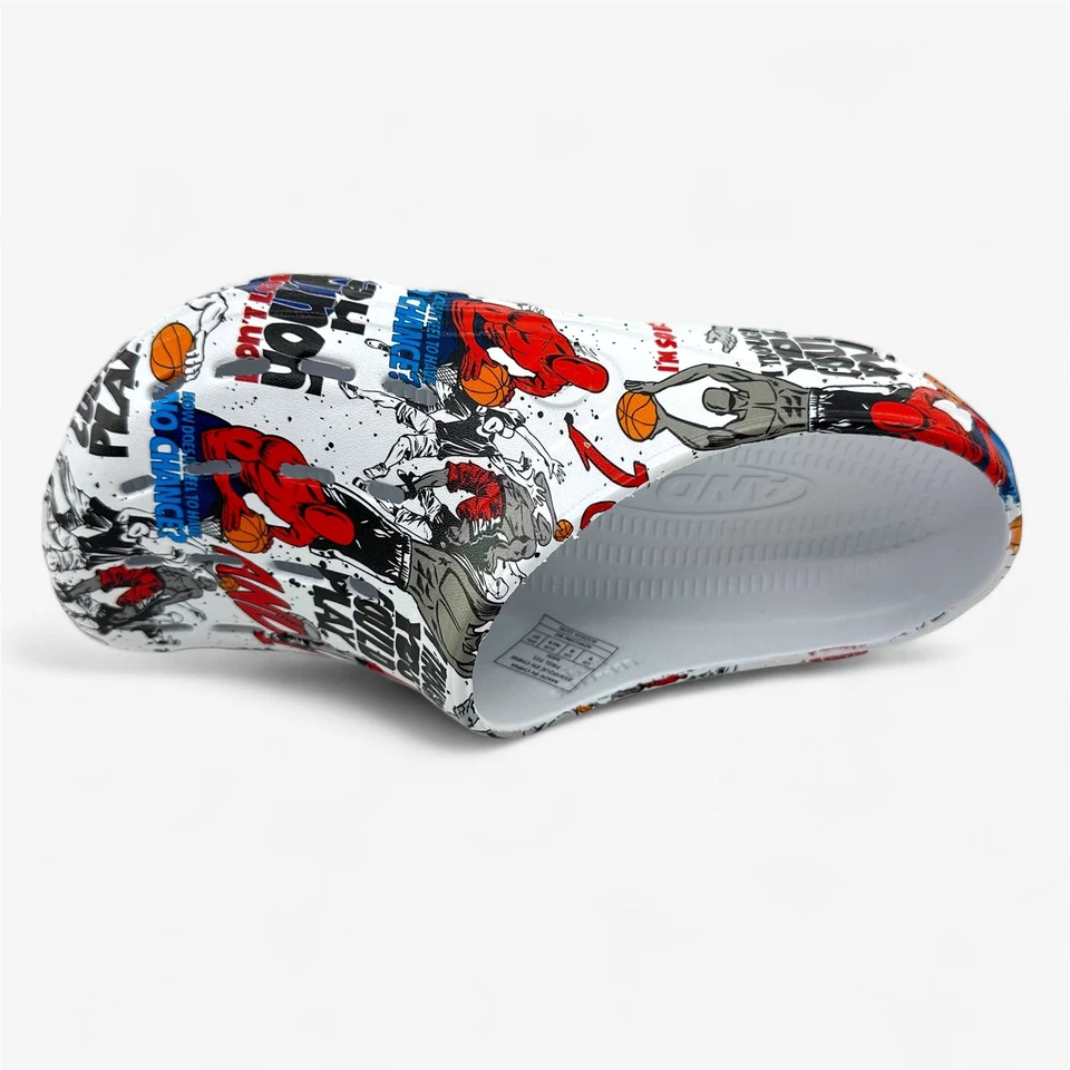 AND1 Bodega Clog White Multicolor Mens Sandal Slide - Image 4 of 4
