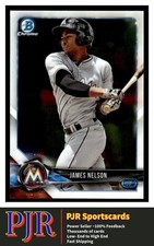 2018 Bowman Chrome #BCP33 James Nelson Marlins  BUY 4 - 35% OFF