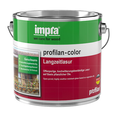 IMPRA Profilan Color Langzeitlasur 2.5 L Holzschutzlasur Holzlasur Wetterschutz