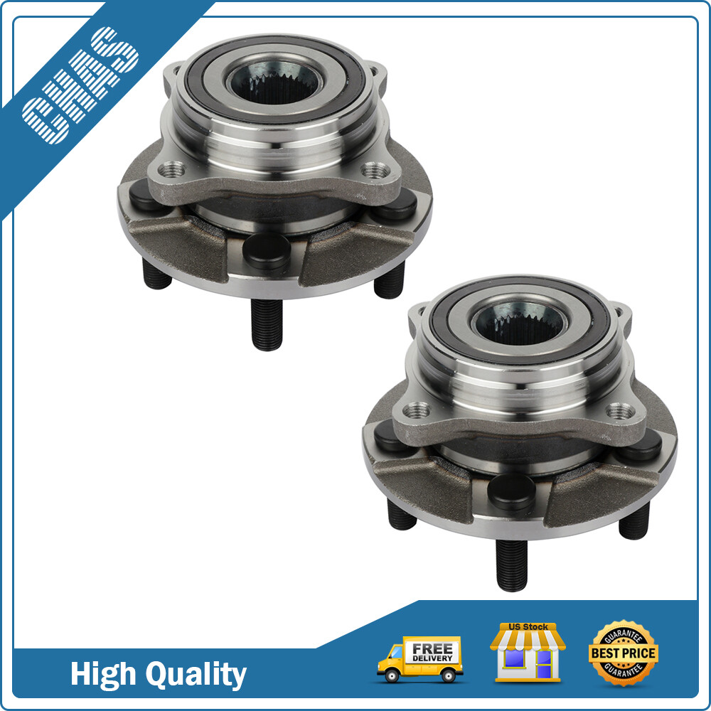 Pair (2) Rear Wheel Hub Bearing Fits Ford Mustang 2015-2020 Ford GT 2017-2020
