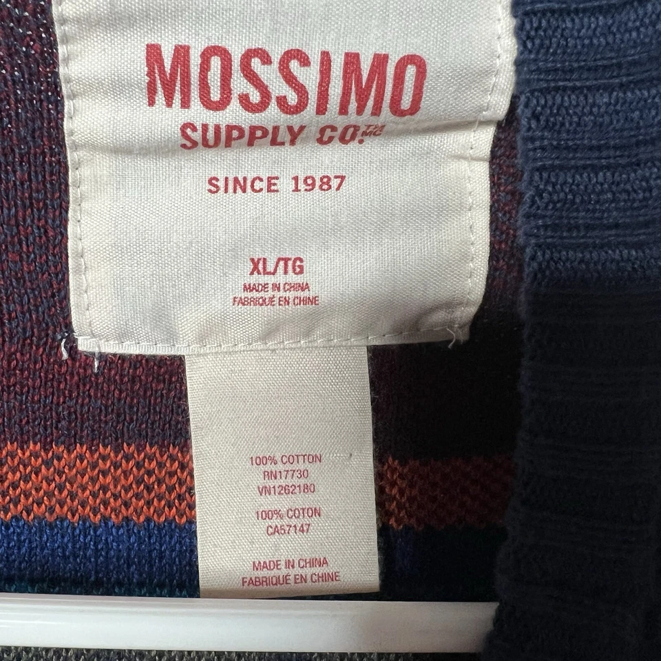 Mossimo Sweater Sweatshirt Pullover Men XL Cotton Aztec Southwestern Crew Neck - Image 4 of 4