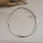 Y STERLING SILVER ITALY OMEGA CHOKER NECKLACE FITS 19IN 925 8MM WIDE 31G HEAVY