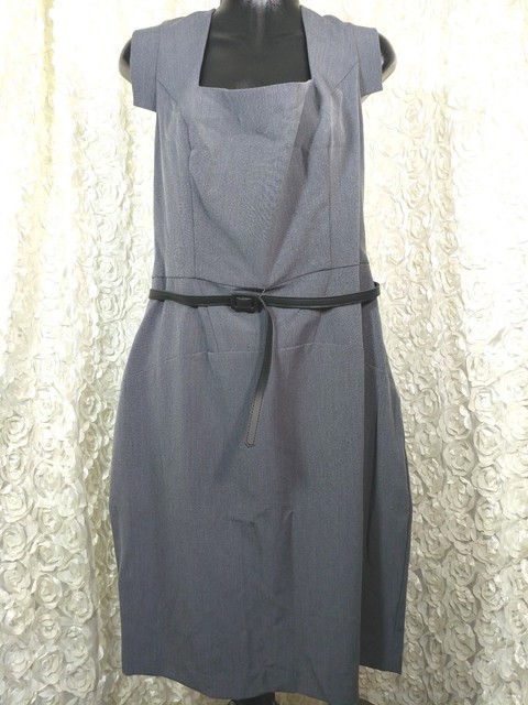 charcoal sheath dress