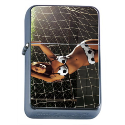 Colombian Pin Up Girls D10 Flip Top Oil Lighter Wind Resistant 