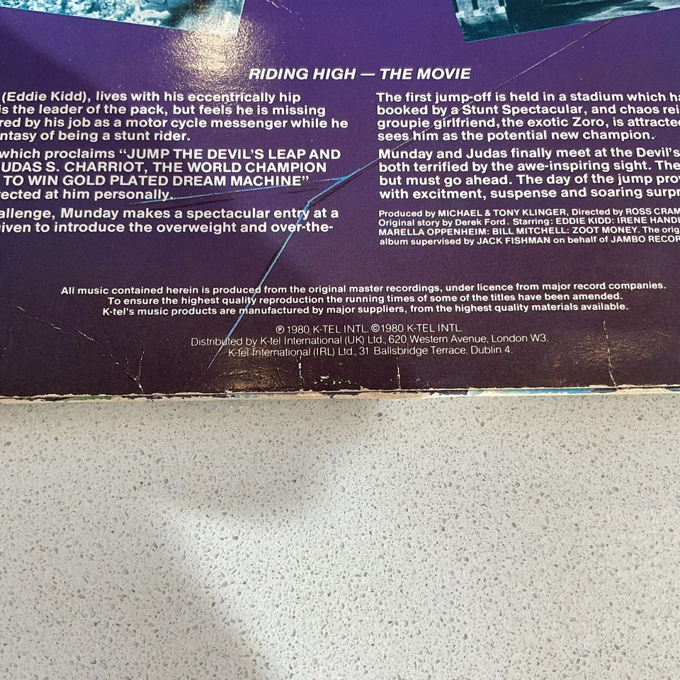 riding high original film soundtrack k-tel NE 1106 1980 uk vintage collectible - Image 4 of 4
