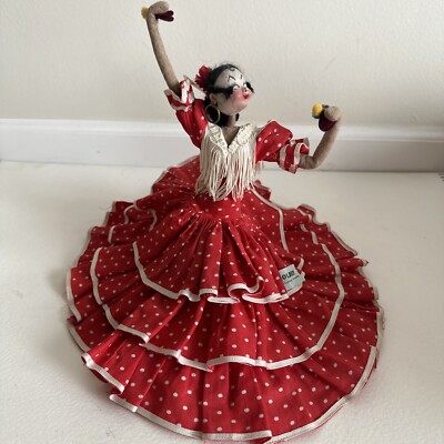 Roldan Cloth 9  Doll Flamenco Dancer Tagged Numbered VGUC
