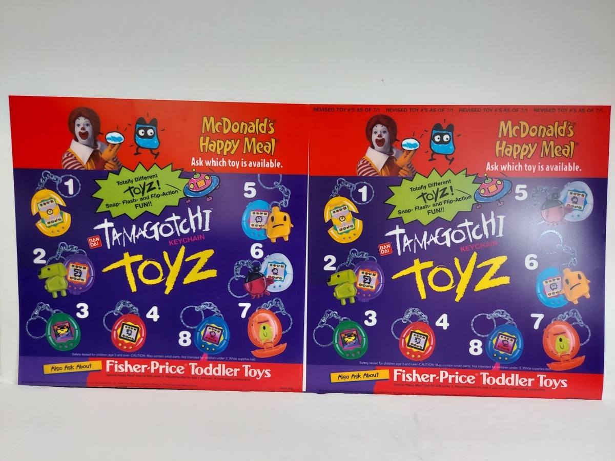 1997 1998 McDonalds Tamagotchi Happy Meal Toy List Original