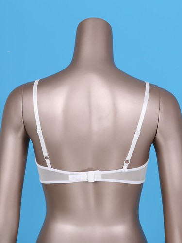Women Lingerie Soft Sheer Lace Floral Nipple Split Bralette Unlined Bra Tops - 第 32/91 張圖片