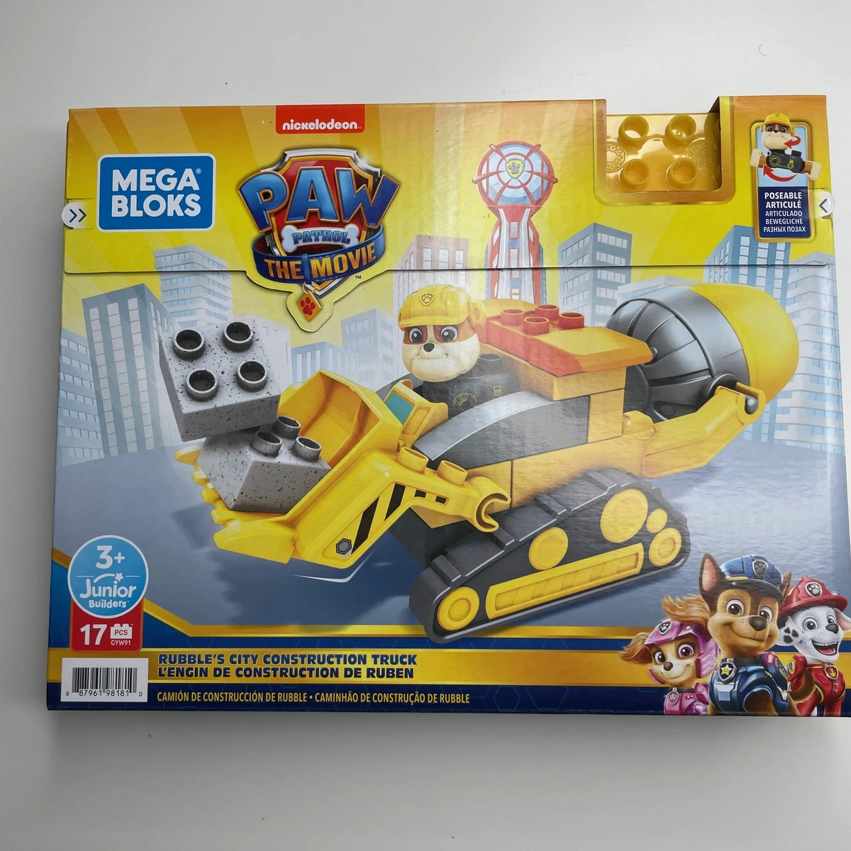 Mega Bloks PAW Patrol Rubble s City Construction Truck eBay