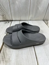 OOFOS OOahh WOMENS 10 MENS 8 RECOVERY SLIDE SANDALS PLANTAR FASSIITIS ORTHOPEDIC