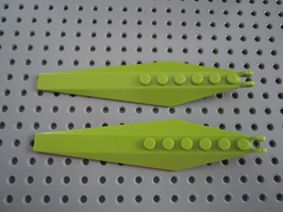 LEGO 2 x Flügel Rotor 57906 limette 3x12 7691 7693 9108 9443