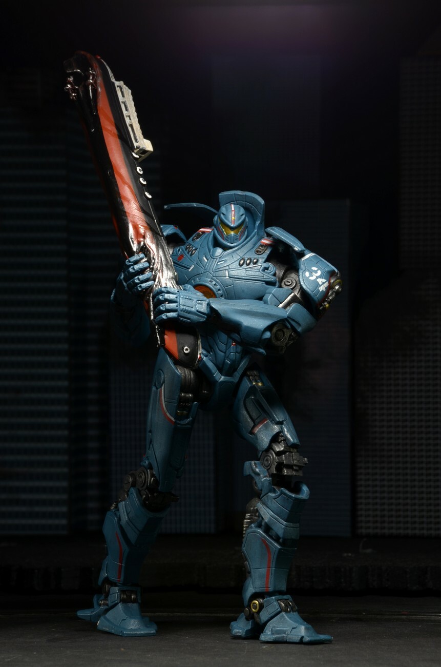 Pacific Rim Jaeger Gipsy Danger 7" Action Figure w/Ship Hong Kong Brawl Edition