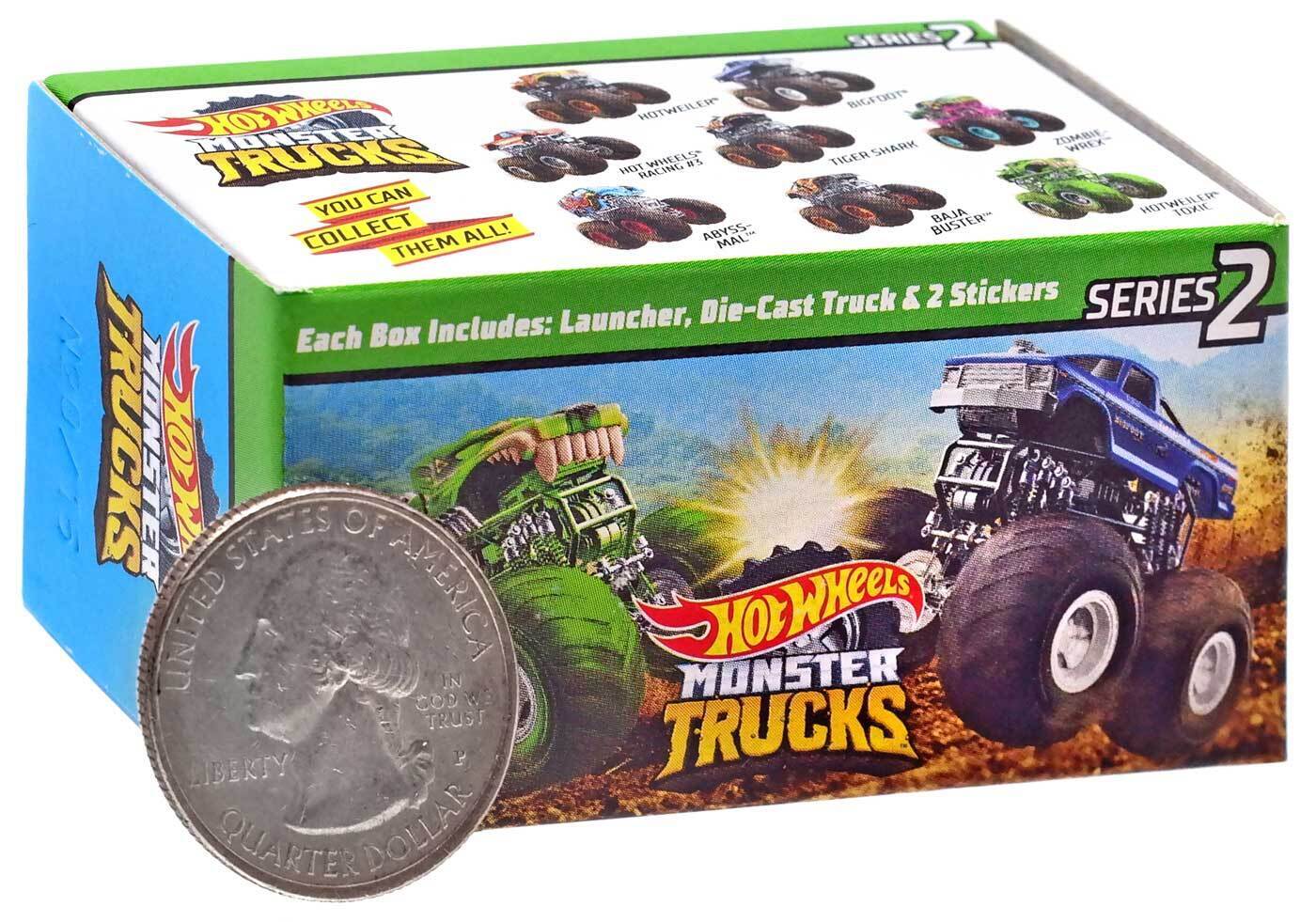 Hot Wheels Mystery Monster Trucks Series 2 With Power Key V8