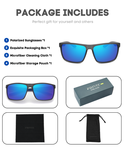 Privel XXL Größe Extra Large Sport polarisierte Sonnenbrille für große breite Köpfe UV400 - Bild 18 von 54