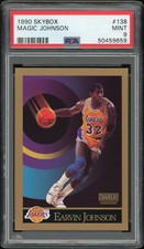1990 Skybox #138 Magic Johnson Los Angeles Lakers Graded PSA 9 Mint