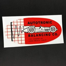 Autotronic Balancing Vintage Style Decal Sticker Rat Rod Racing Gasser