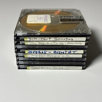 Lot of 9 TDK MD-SG 74 Gold 74 minute Minidiscs | eBay