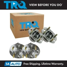 TRQ Wheel Hub Bearings Assembly Set Front & Rear Fits Honda