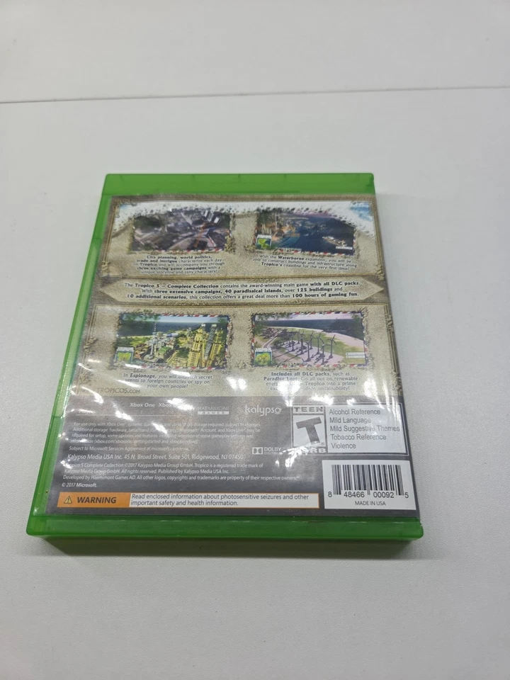 Tropico 5: Complete Collection (Microsoft Xbox One, 2017) Missing Booklet - Image 2 of 4