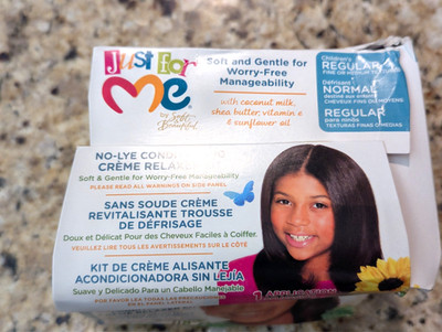 Just For Me Children's No-Lye Conditioning Crème Relaxer Kit