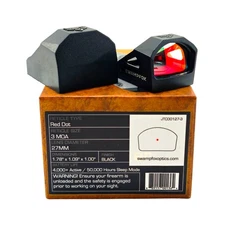 Swampfox Micro Reflex Justice 1x27mm RMR Pistol Cut 3 MOA Red/Green Dot Sight