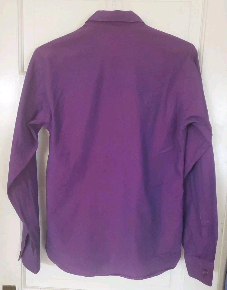 Agnes B. Men's Purple Dress Shirt Sz 42 US 15.5 - Image 2 of 3